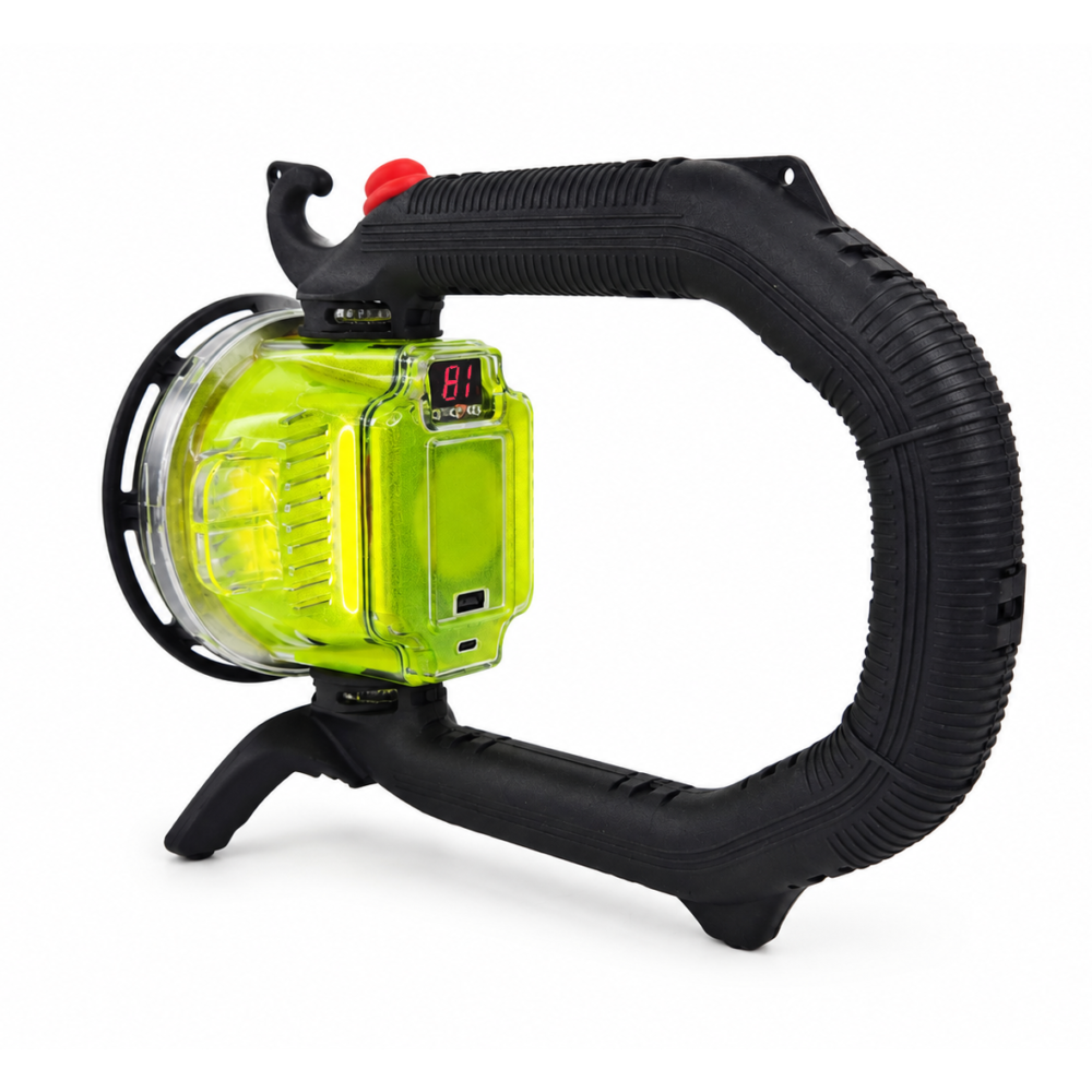 RWLT101 Rechargeable LED Railway Lantern, 15Ah Battery, 12-Hour Runtime